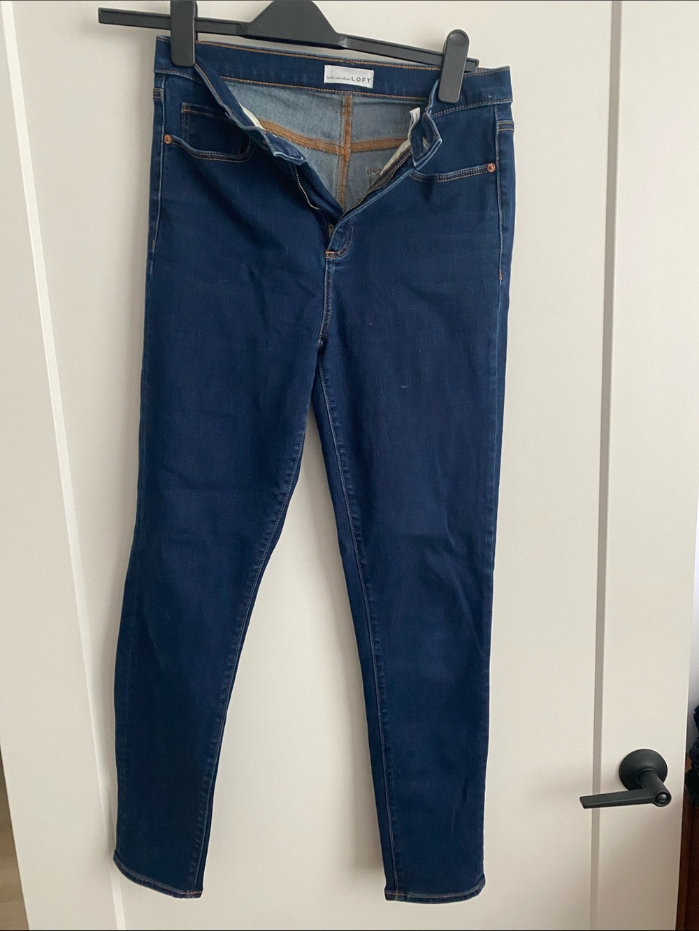 Loft Skinny Jeans in Dark Blue